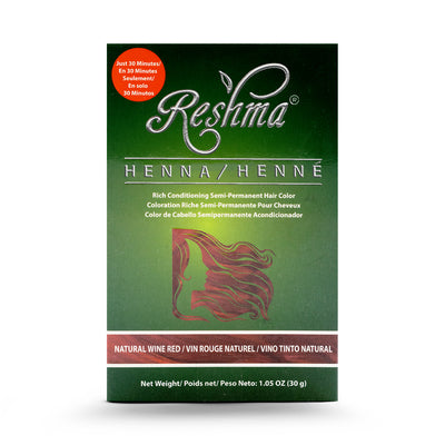 30 Minute Henna - Natural Wine Red Semi-Permanent Hair Color