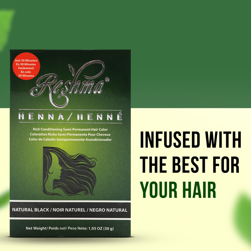 30 Minute Henna - Natural Black Semi-Permanent Hair Color