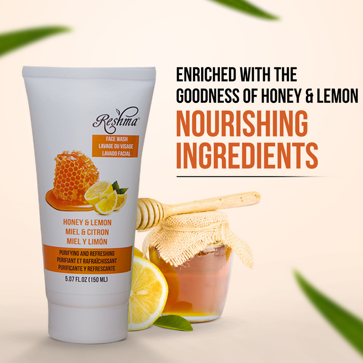 Honey & Lemon Face Wash | | Shop Natural Skincare – Reshma Beauty®