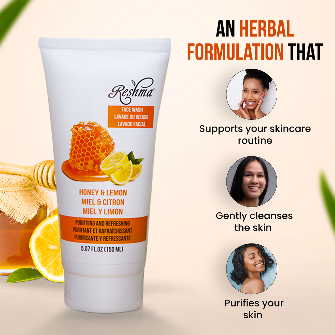 Honey & Lemon Face Wash | | Shop Natural Skincare – Reshma Beauty®